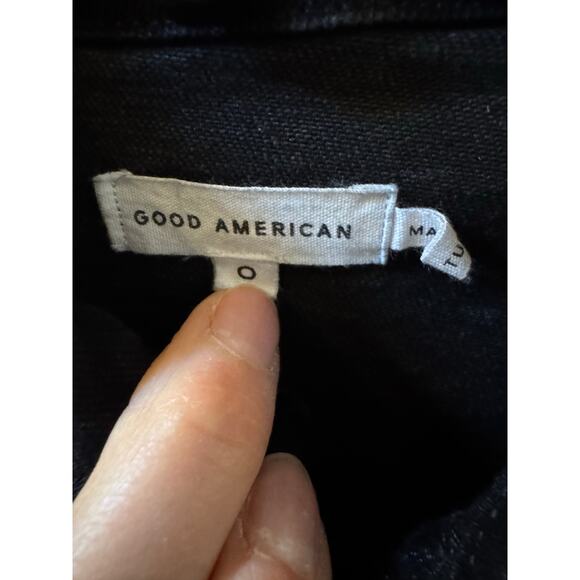 GOOD AMERICAN SHORT SLEEVE
STRETCH DENIM WOMEN JUMPSUIT XS - Picture 4 of 6